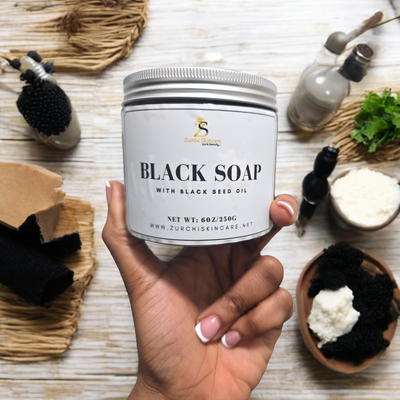 Herbal Black Soap with Neem and Black Seed Oil